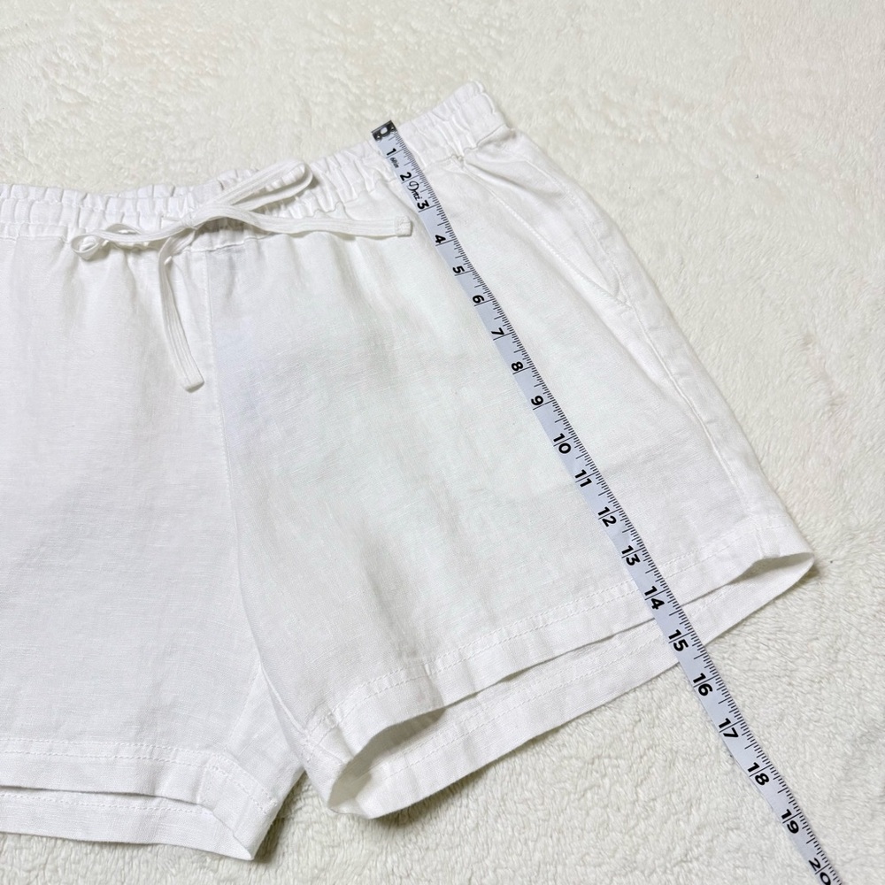 Tommy Bahama Women's Two Palms Linen Drawstring White Casual Shorts -Sz Med, NWT - Picture 4 of 14